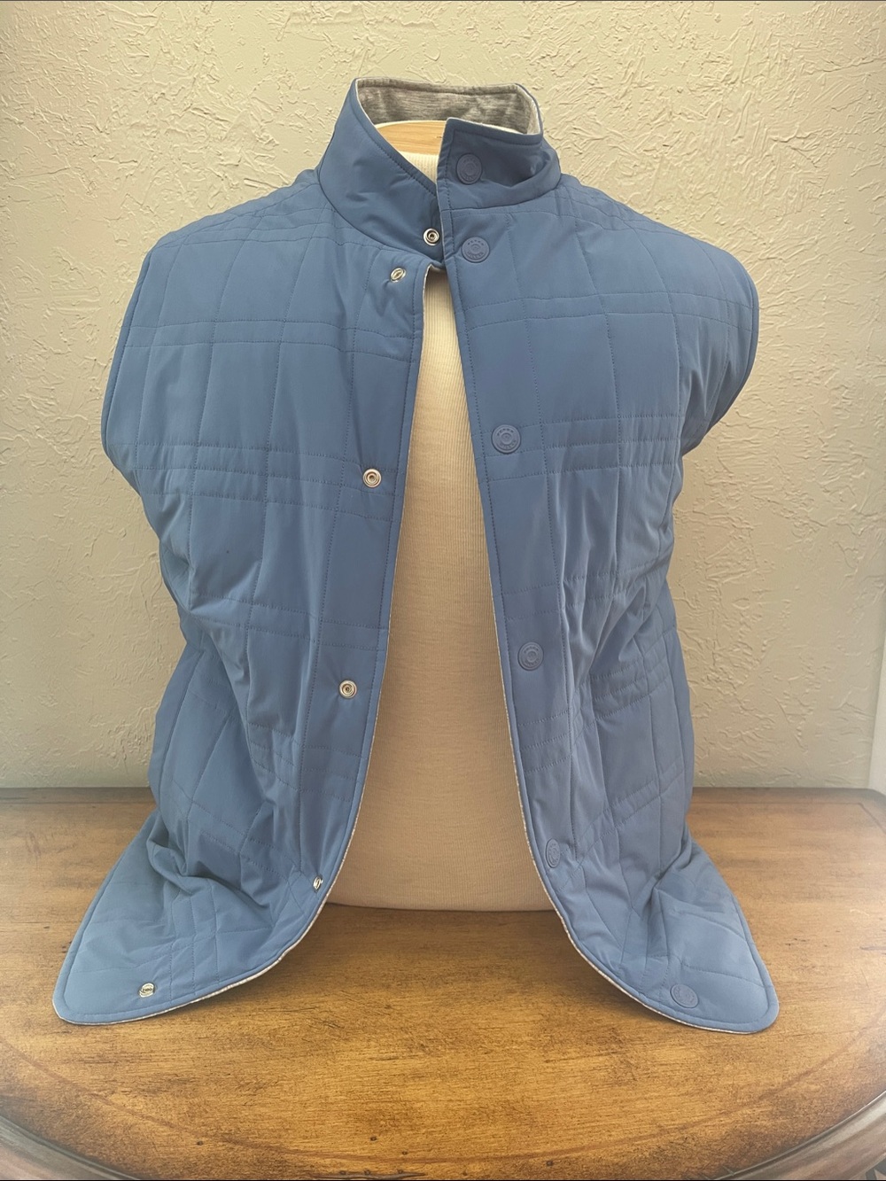 Peter Millar Men's Quilted Sky Blue Vest